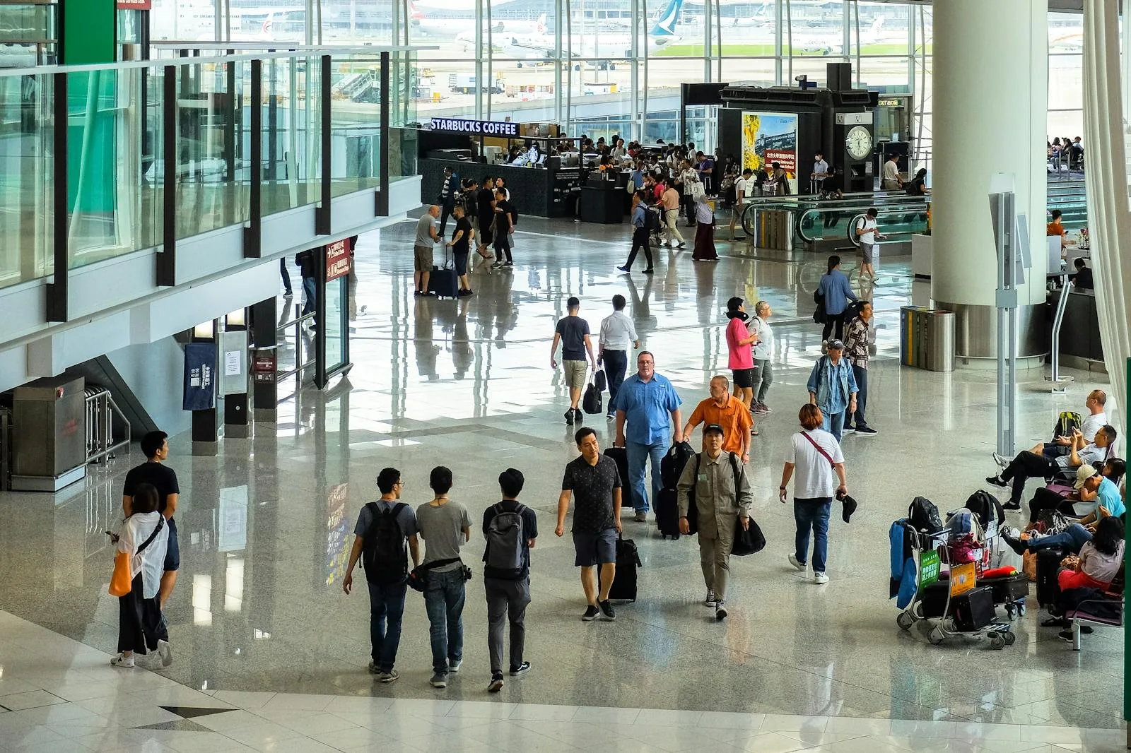 Bandaranaike International Airport arrivals hall in Colombo, Sri Lanka